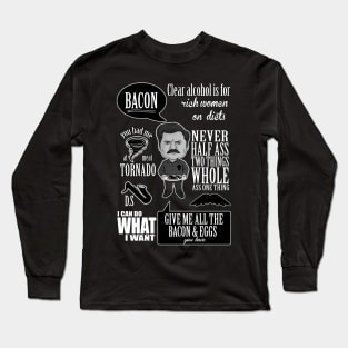 Ron Swanson Montage Long Sleeve T-Shirt